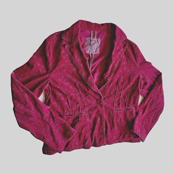 Maurices Office Chic Work womens long sleeve pockets Blazer fucsia plus XXL - Picture 2 of 9